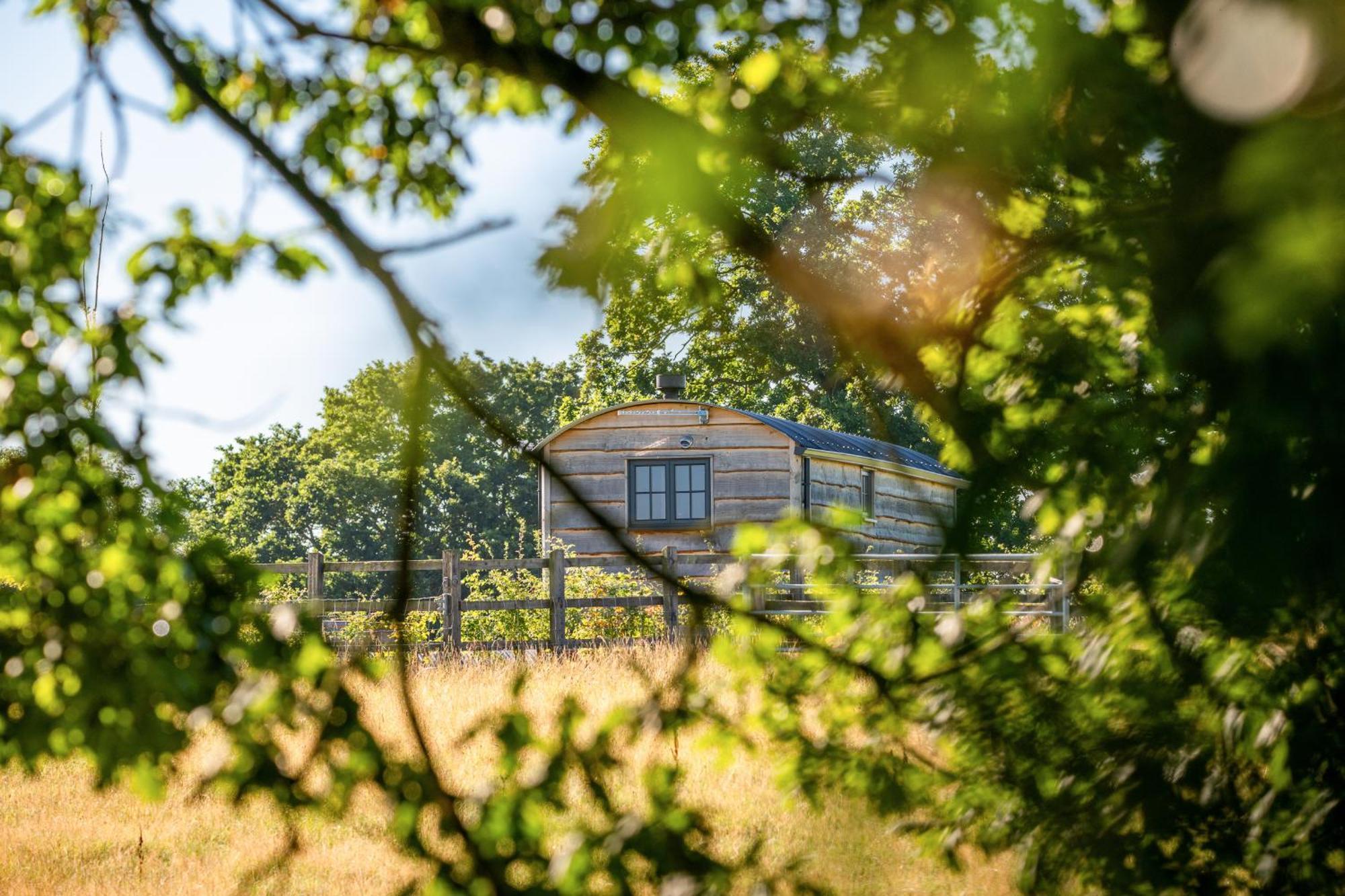 Monkwood Shepherds Hut - Ockeridge Rural Retreats Worcester Extérieur photo